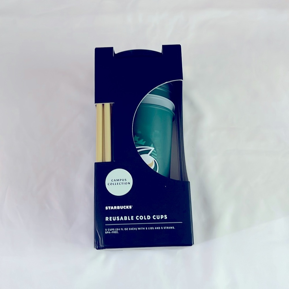 Starbucks Sacramento State Hornets Reusable Cold Cups Campus Collection Set of 5